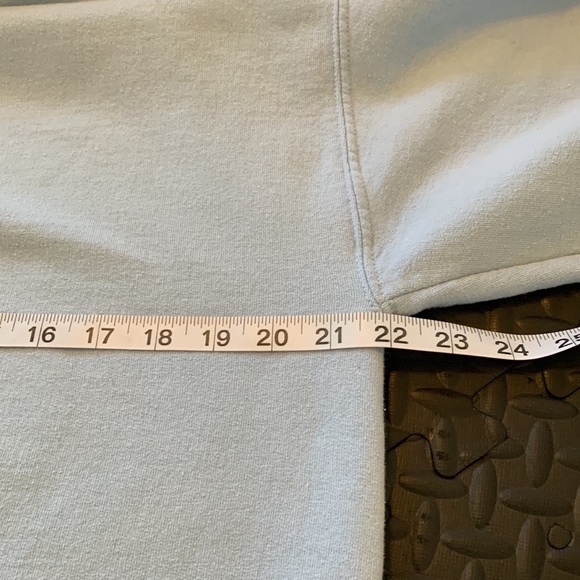 PSYCHEDELIC PALM READING LIGHT BLUE HOODIE SWEATSHIRT - Picture 7 of 8